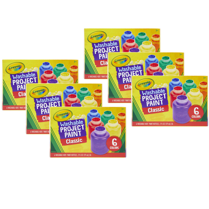 (6 Bx) Washable Kids Paint