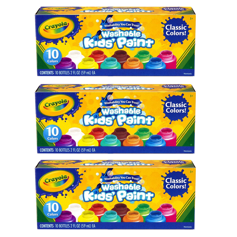 (3 Bx) Washable Kids Paint Set Of 1