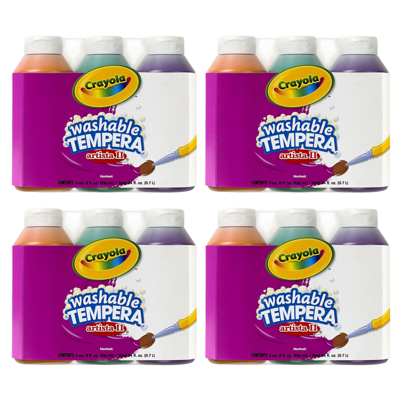 (4 Pk) Artista Ii Tempera 3 - 8oz