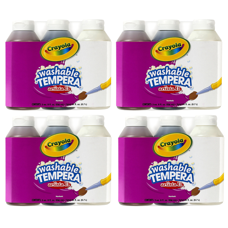 (4 Pk) Artista Ii Tempera 3 - 8oz
