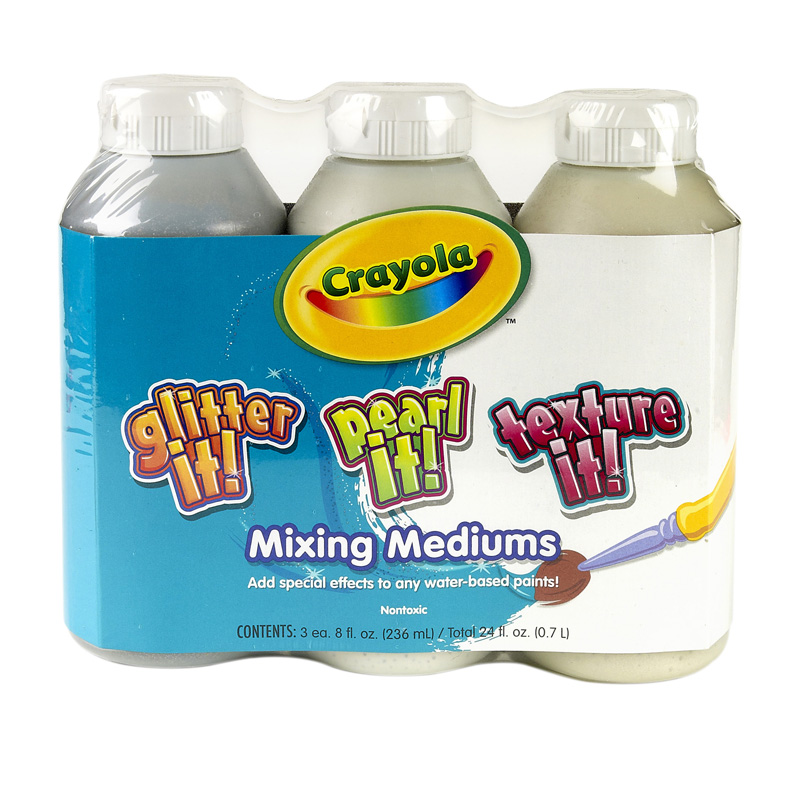 Crayola 3 Ct 8 Oz Tempera Mixing