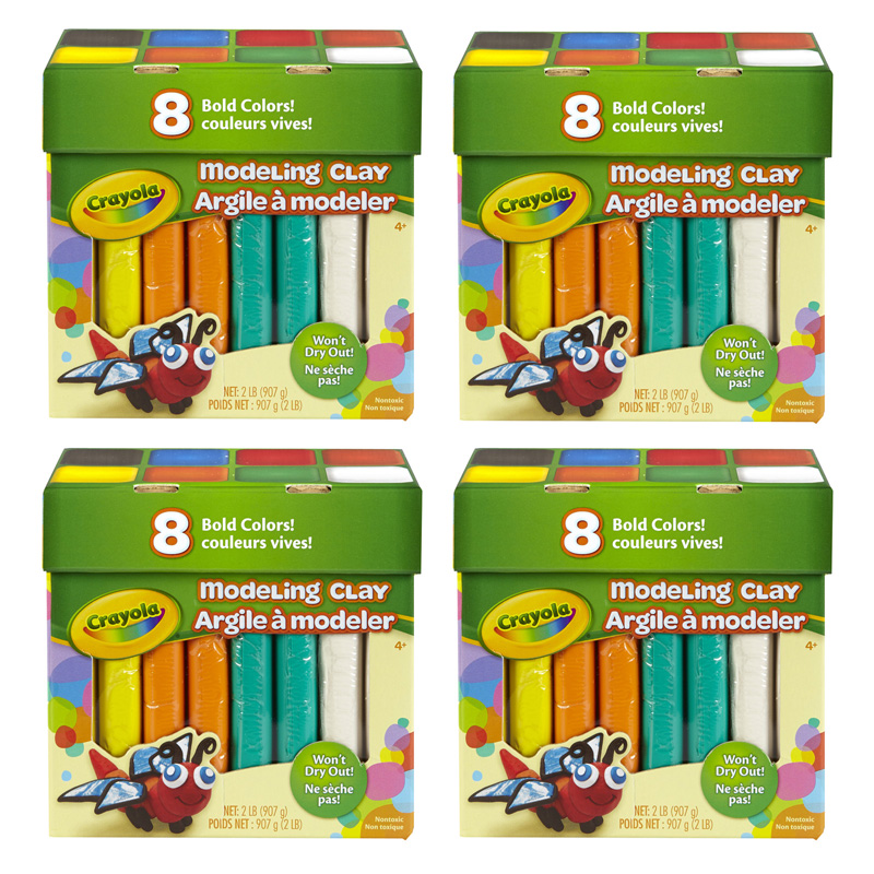 (4 Ea) Modeling Clay 2 Lb Jumbo