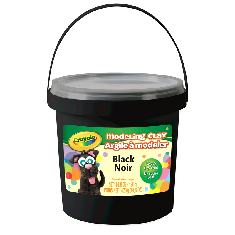 1 Lb Bucket Modeling Clay Black