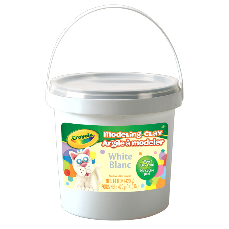 1 Lb Bucket Modeling Clay White