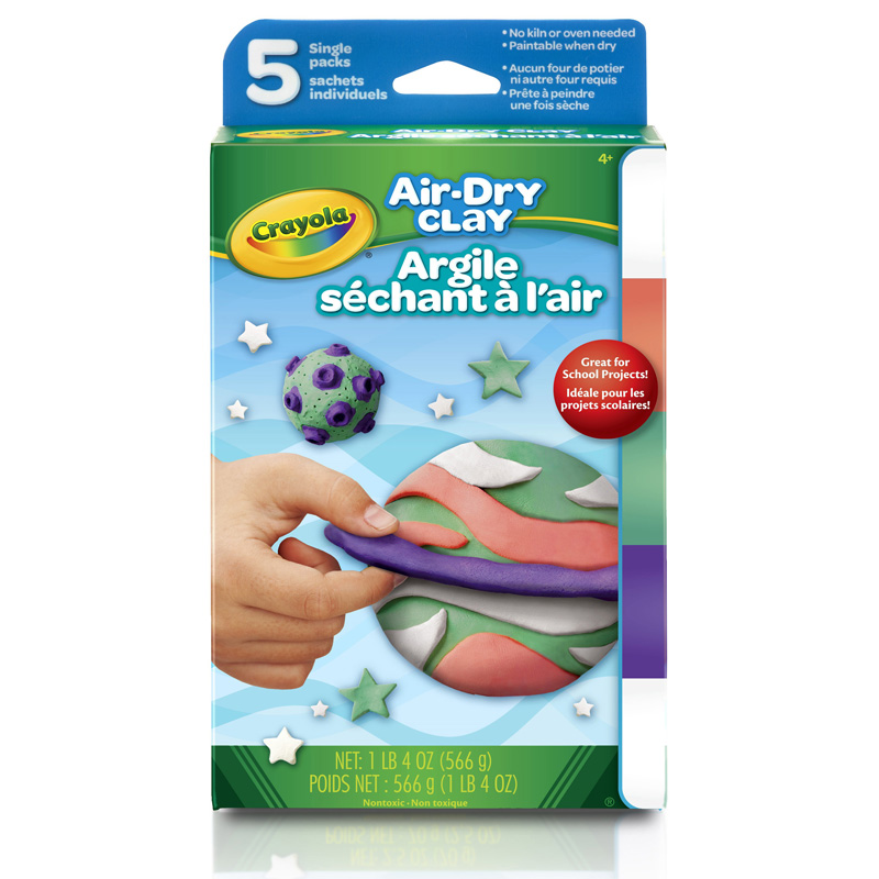 Air Dry Clay 5ct Bright Variety Pk