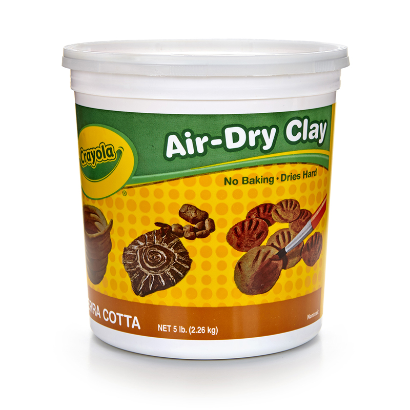 Crayola Air Dry Clay 5lb Tub Terra