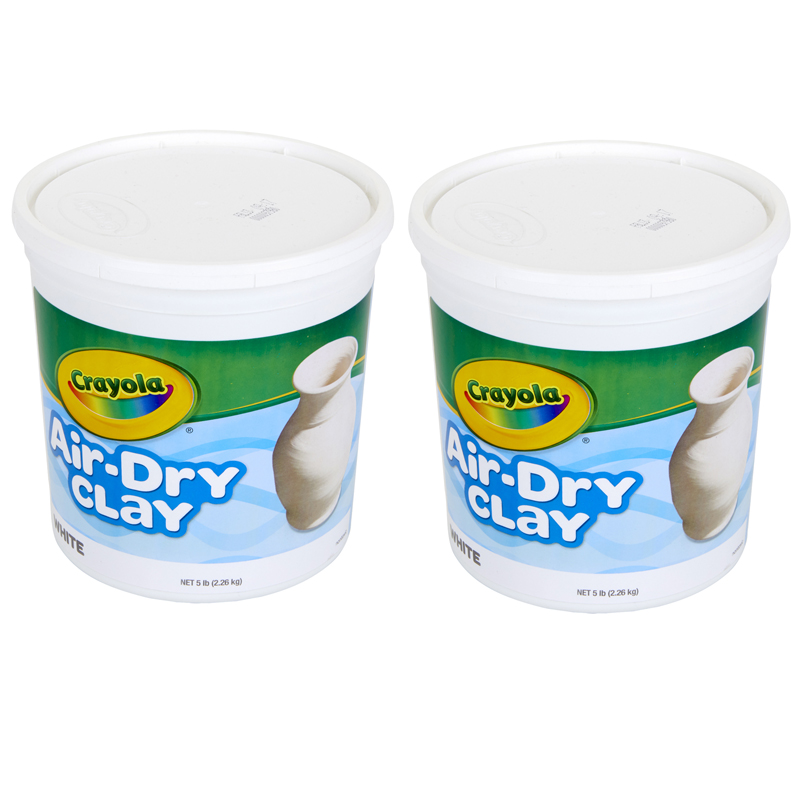 (2 Ea) Crayola Air Dry Clay 5 Lbs