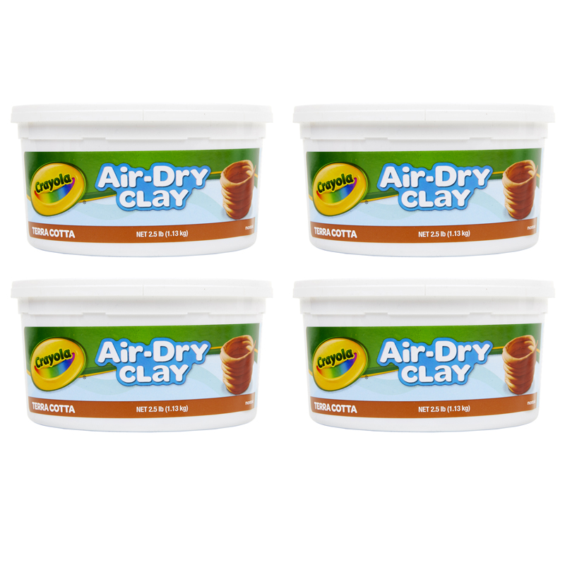 (4 Ea) Crayola Air Dry Clay 2.5lb