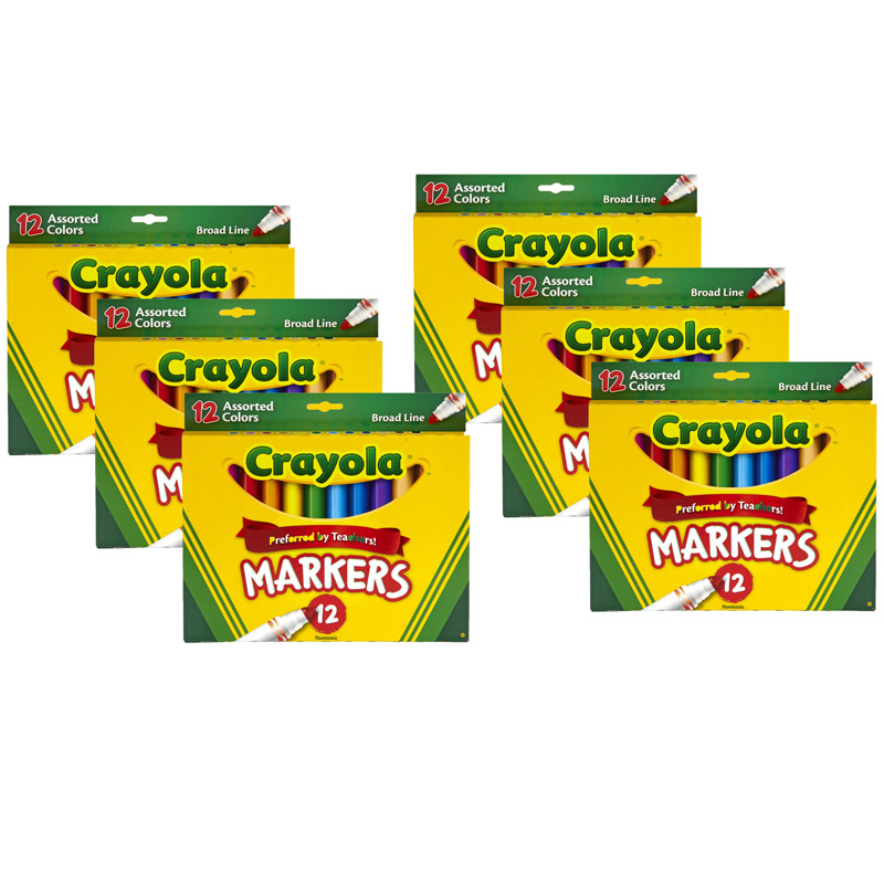 (6 Bx) Crayola Markers 12ct Per Bx