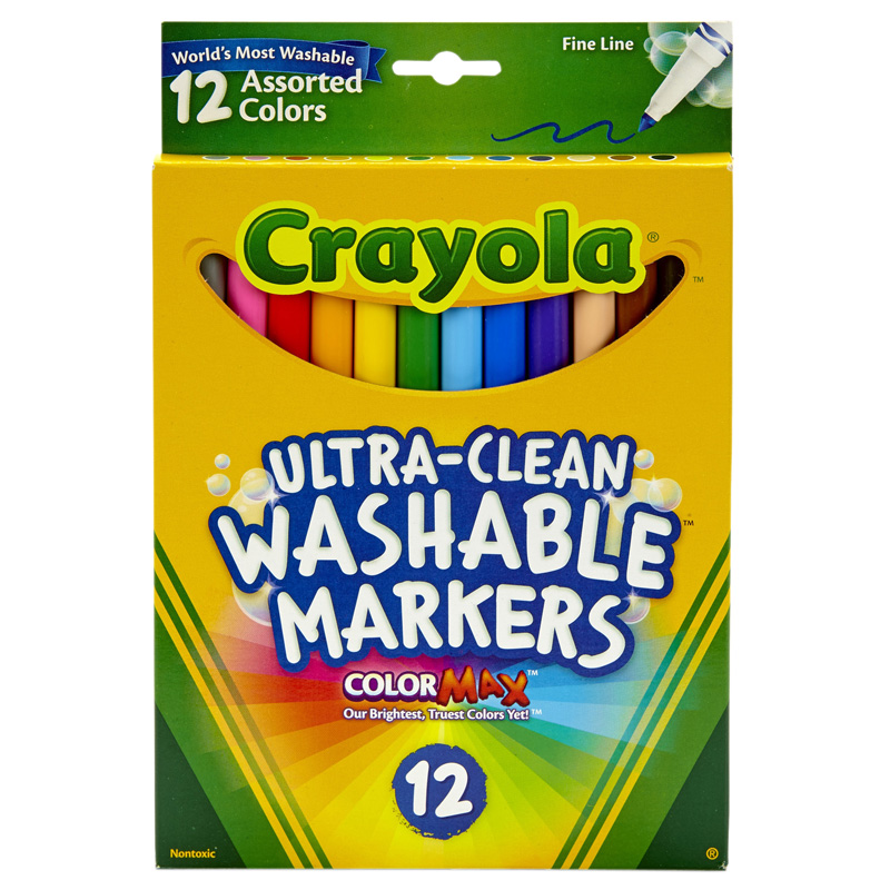 Crayola Washable Markers 12ct Asst