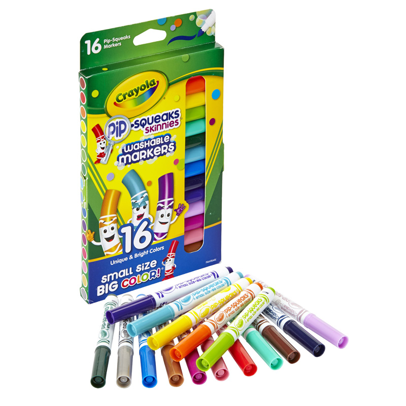 16 Ct Pip Squeaks Skinnies Markers