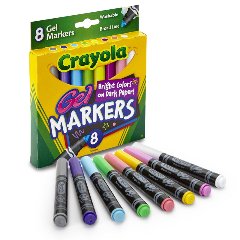 Crayola 8ct Gel Fx Washable Markers