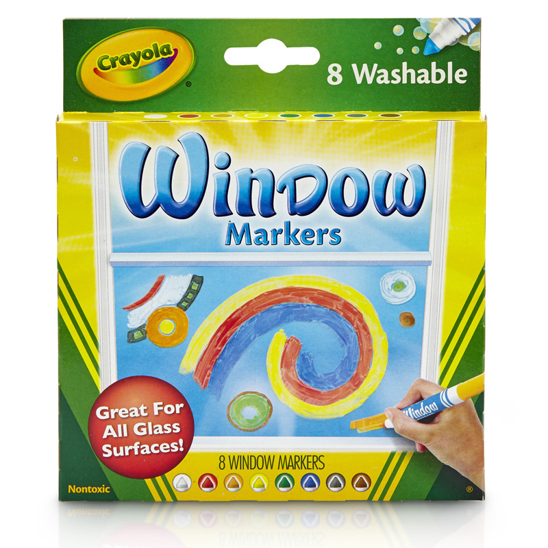 Crayola 8ct Washable Window Markers