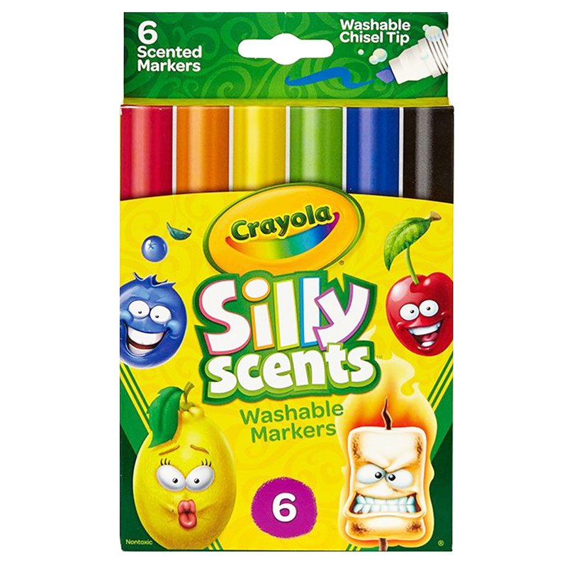 Crayola Silly Scent 6pk Chisel Tip