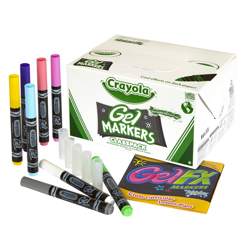 Crayola Gel Fx Markers 80ct 8 Color