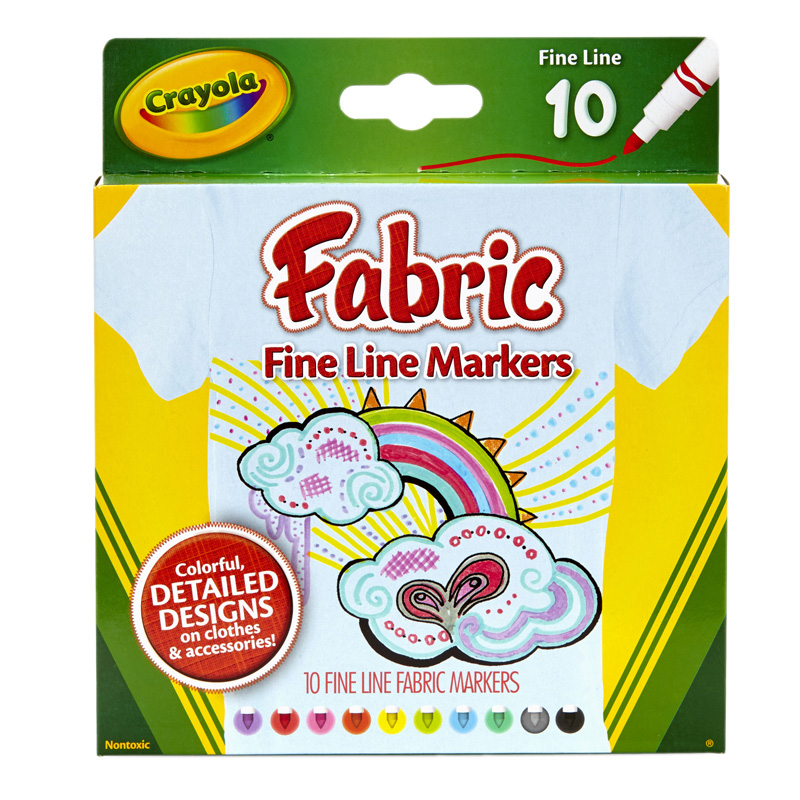 Crayola Fine Line Fabric Markers