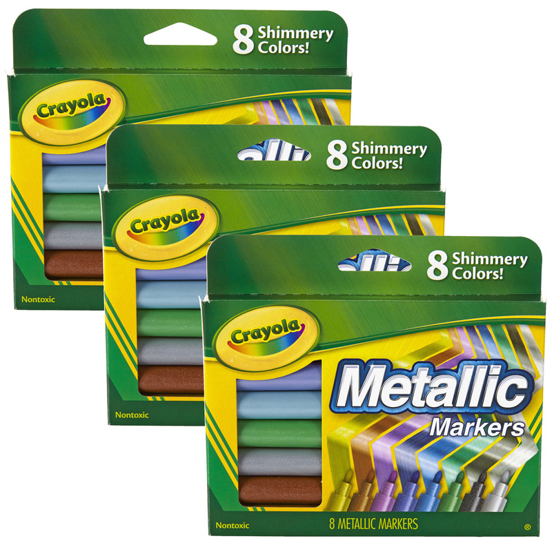 (3 Pk) Crayola Metallic Markers