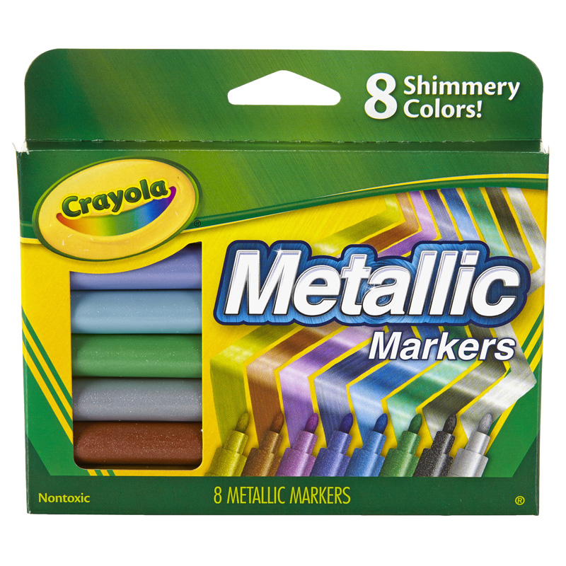 Crayola Metallic Markers 8 Colors