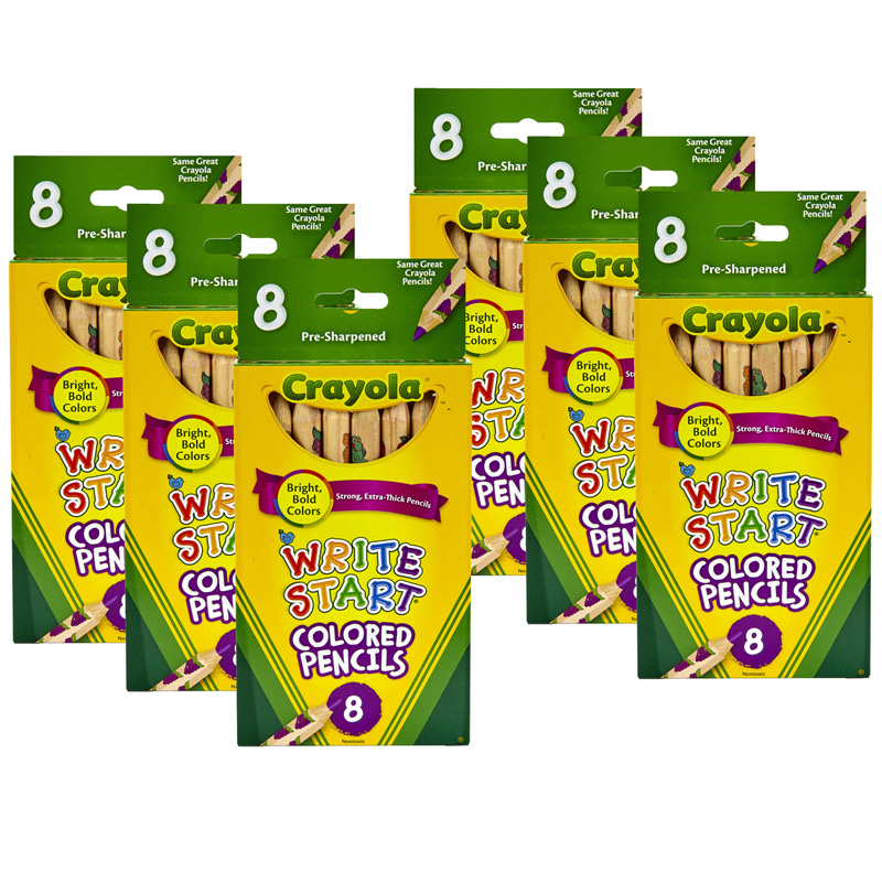 (6 Bx) Crayola Write Start 8ct Per