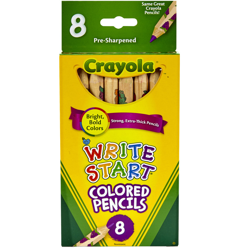 Crayola Write Start 8 Ct Colored