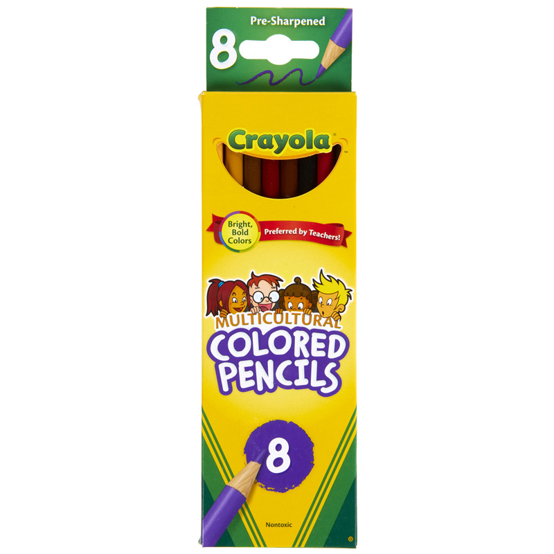 Crayola Multicultural 8 Ct Colored