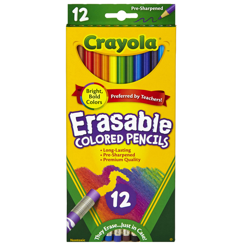 (6 Bx) Erasable Colored Pencils