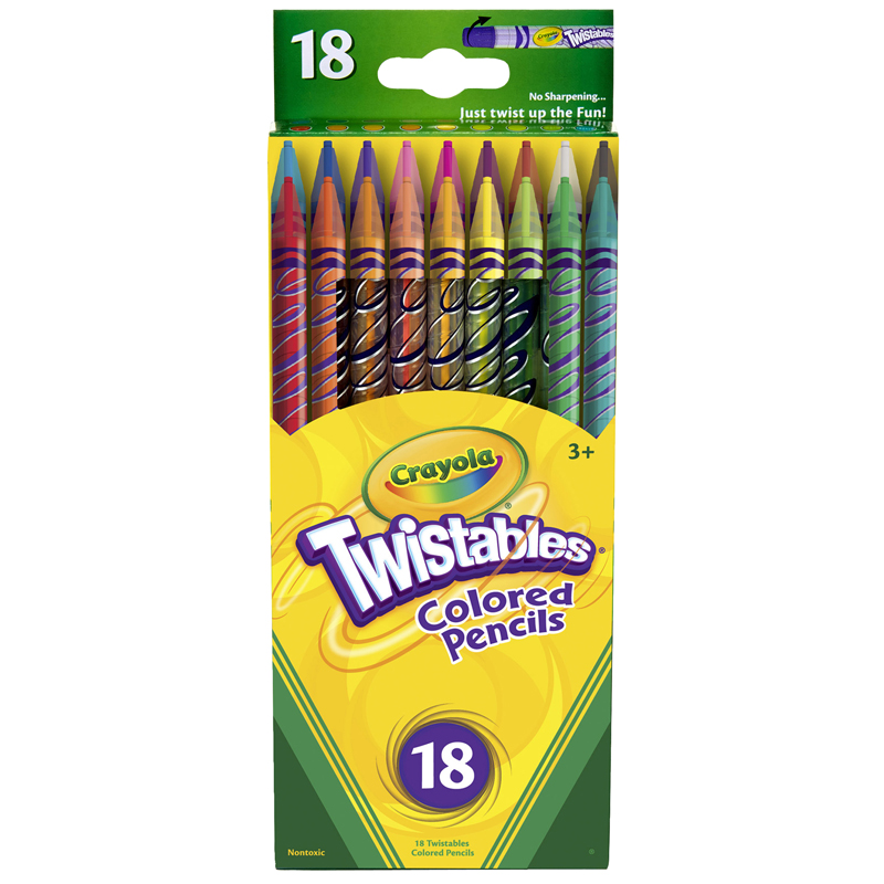 Crayola Twistables 18 Ct Colored