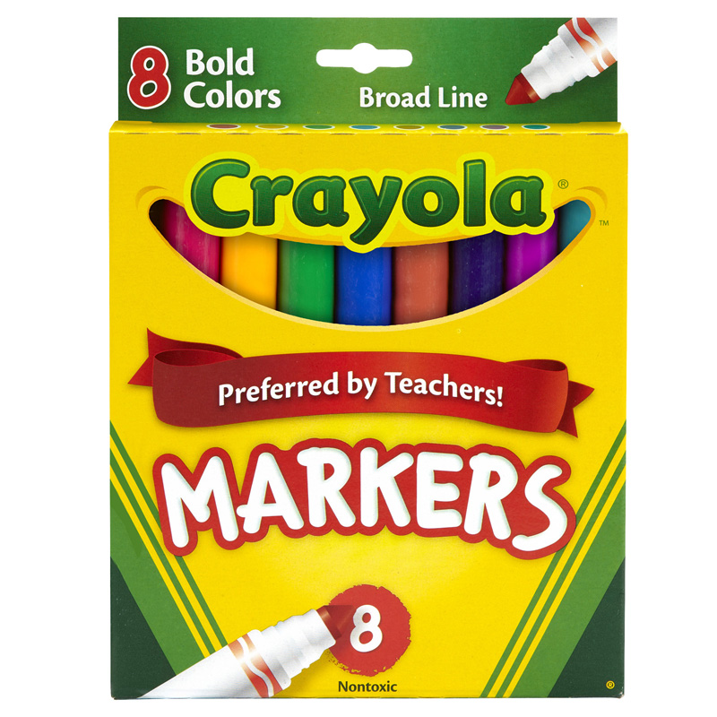 Coloring Marker Bold Conical 8pk