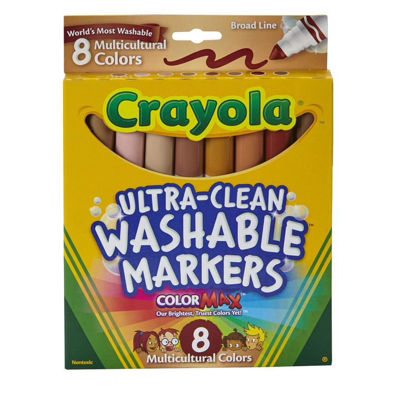 Multicultural Washable Markers 8pk