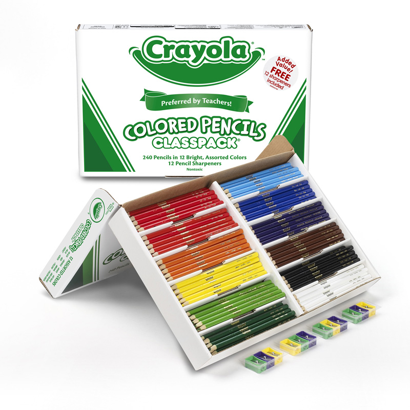 Colored Pencils 240 Ct Classpack 12