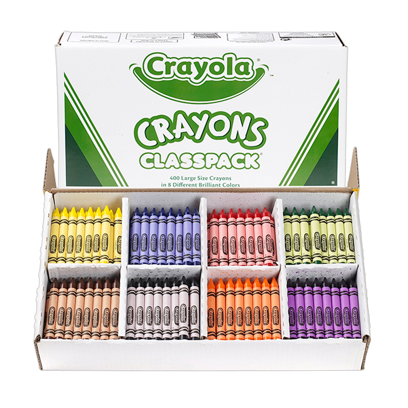 400 Large Size Crayon Classpack