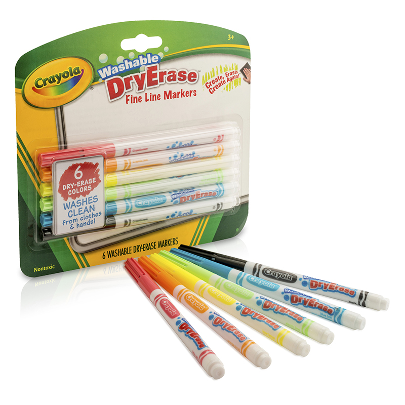 Crayola 6 Color Washable Dry Erase