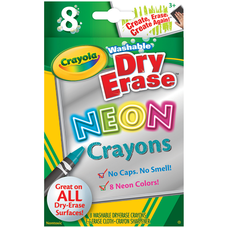 Crayola Wash Dry Erase Crayons 8pk