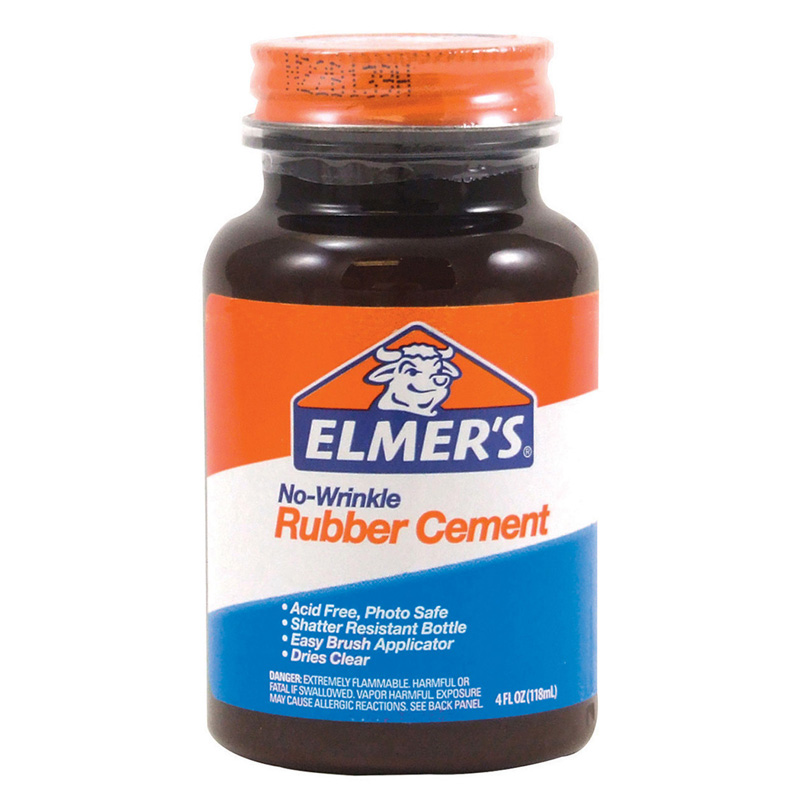 (12 Ea) Elmers Rubber Cement 4oz