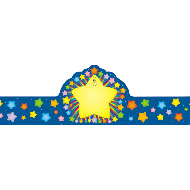 Rainbow Star Crowns 30/Pk