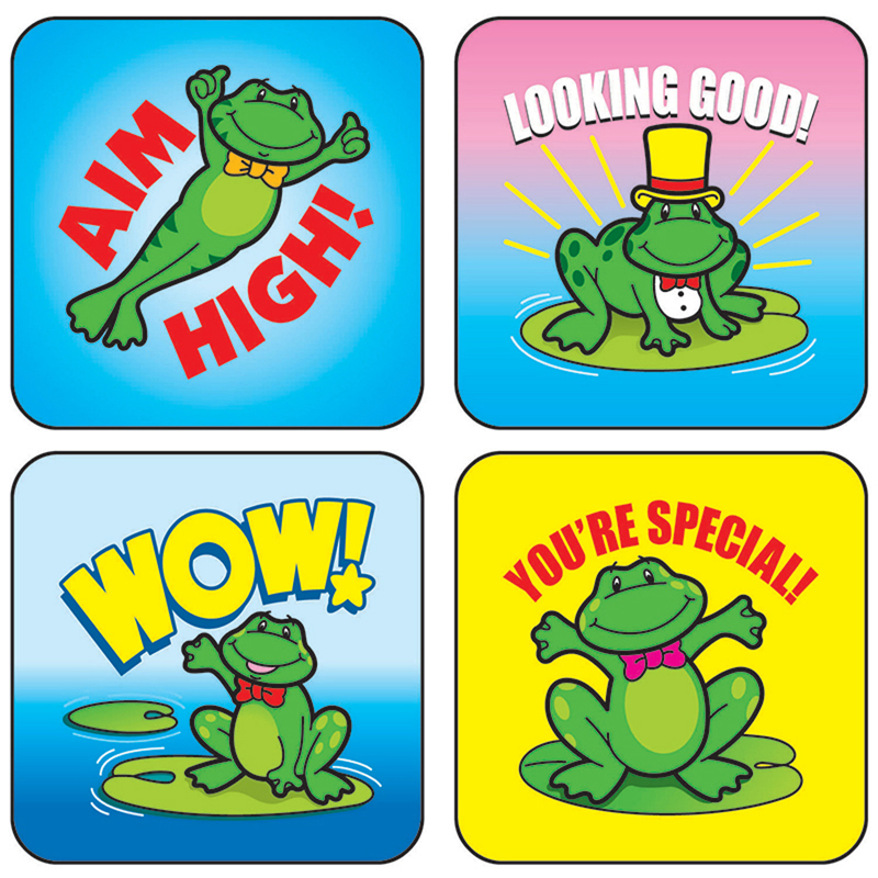 Stickers Frogs 120/Pk Acid & Lignin
