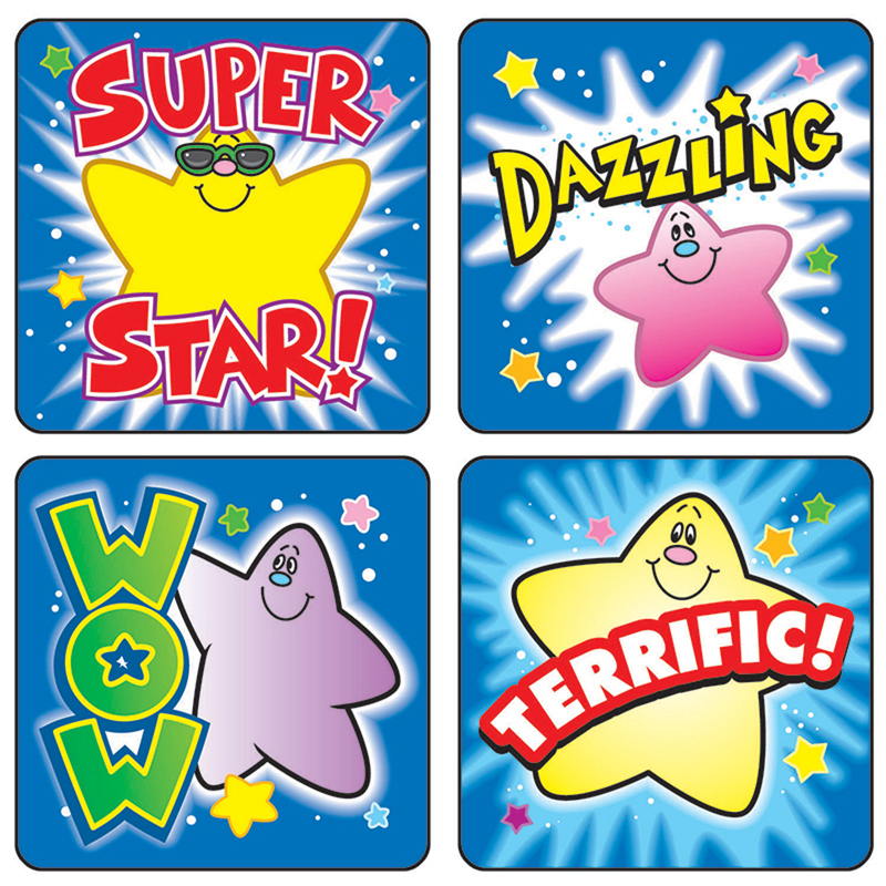 Stickers Stars 120/Pk Acid & Lignin