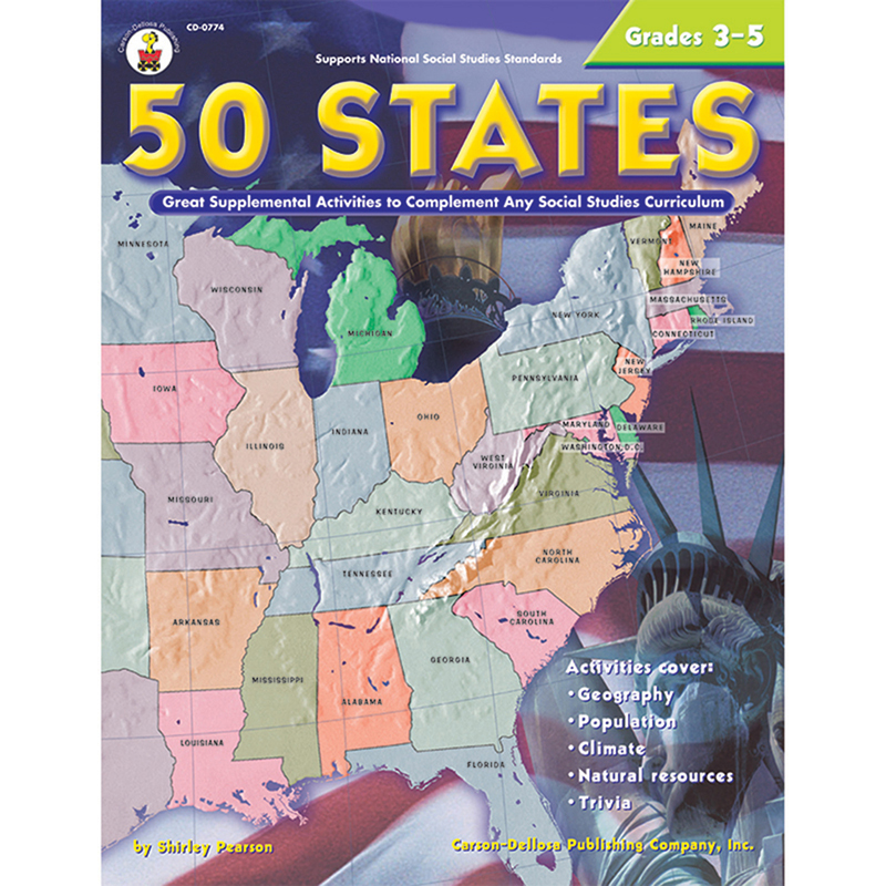 50 States 176 Pages Gr 3-5