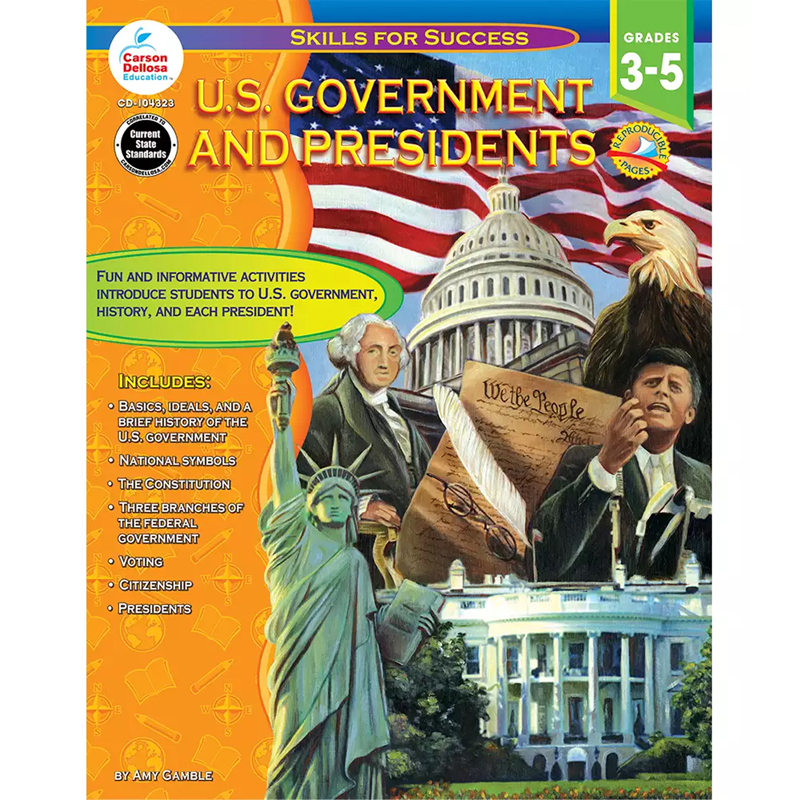 Us Government And Presidents Gr 3-5