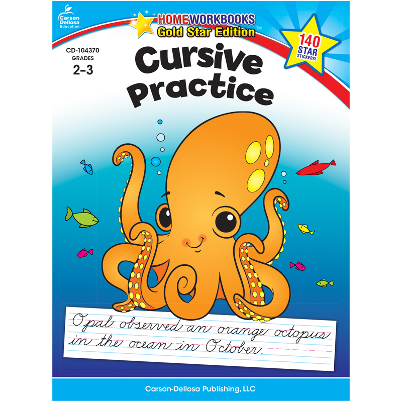 Cursive Practice Home Workbook
