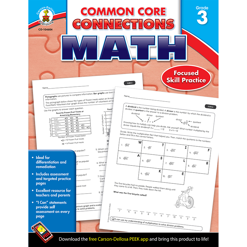 Math Gr 3 Common Core Connections
