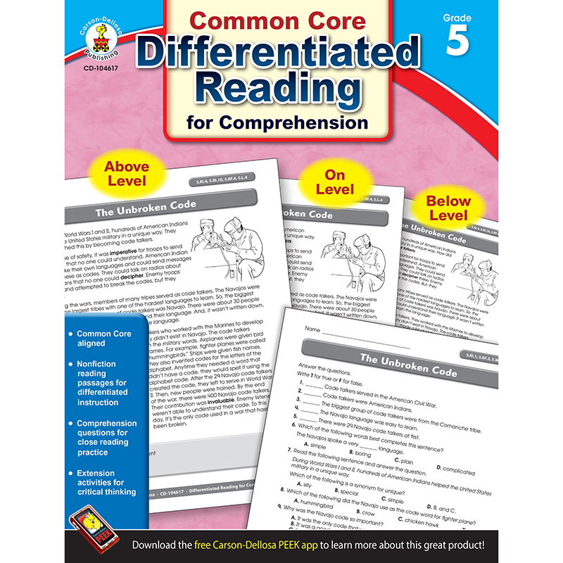 Book 5 Differentiated Reading For