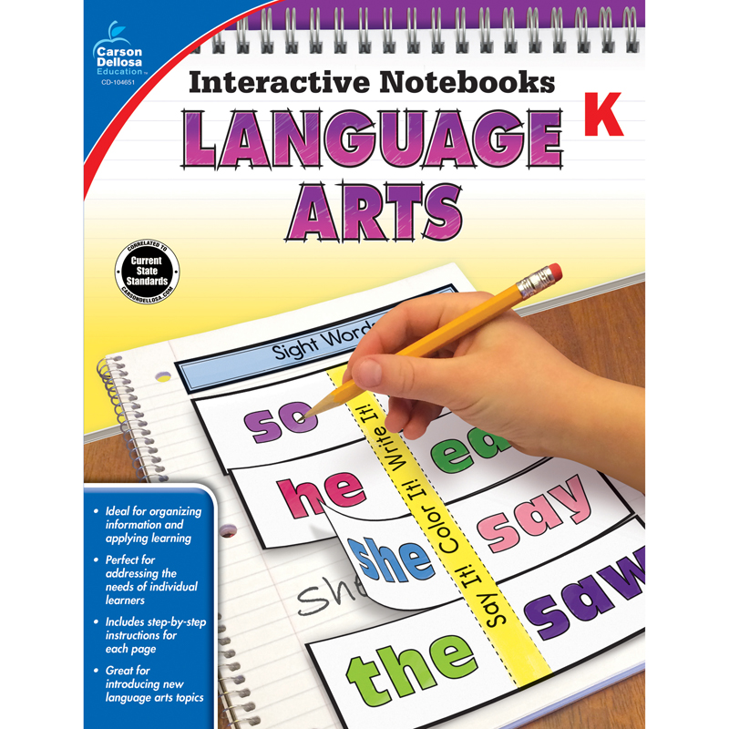 Interactive Notebooks Gr K Language