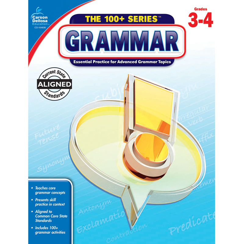 100 Plus Grammar Workbook Gr 3-4