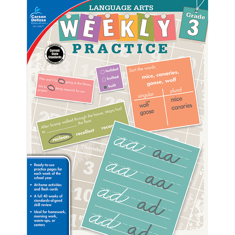 Weekly Practice Language Arts Gr 3