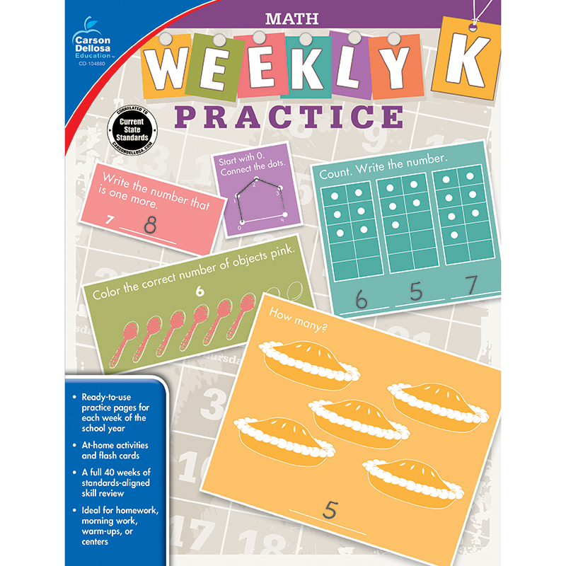 Weekly Practice Math Gr K