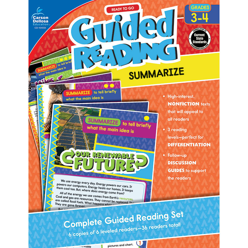 Guided Reading Summarize Gr 3-4