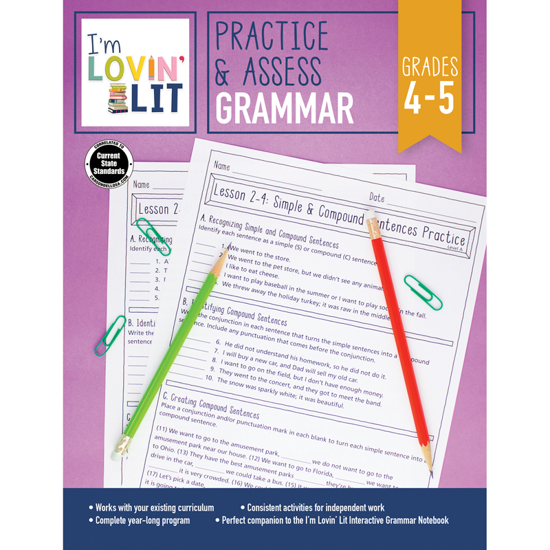 Im Lovin Lit Grammar Gr 4-5