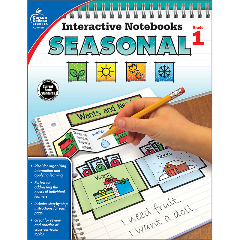 Interactive Notebooks Seasonal Gr 1