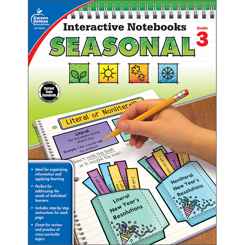 Interactive Notebooks Seasonal Gr 3